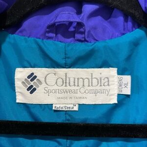 Columbia Women's Blue & Purple Jacket 3 in 1 Gizzmo jacket